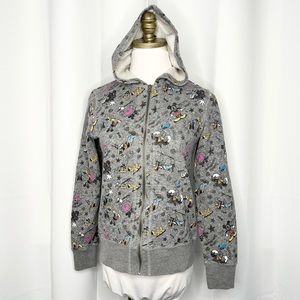 DISNEY PARKS CHARACTER EMBELLISHED FULL ZIP HOODIE